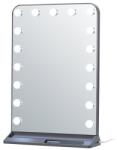 IMMAX HOLLYWOOD Make-up, LED, CCT, LCD kijelző, USB C/A kimenetek, szürke szín (09101L)