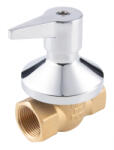 FERRO Robinet trecere sfera ingropat PN16, 1/2" FI-FI, F-Power, Crom (KFP1D)