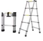 MXM Scară dublă pliabilă din aluminiu - 1, 4 m + 1, 4 m