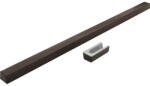 FAT Prag cabină duș drept din marmură compozită 140 cm Venge Dark (5114018)