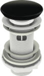 Wirquin Ventil lavoar click-clack 1 1/4" cu înveliș ceramic negru și preaplin (30950184)