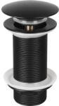 Differnz Ventil lung lavoar Push-Open 1 1/4" negru mat (30.414.67)