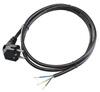 Tracon Csatlakozódugó kábellel, fekete 2fm 10A DVK3X0.75 Tracon (3X0.75)
