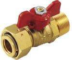 Tiemme Robinet apă Tiemme de trecere cu piuliță și fluture FI-FE 1/2x1/2 (TM-R-SFOLM-1/2X1/2-2260050)