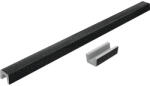 FAT Prag cabină duș drept din granixit 180 cm Galaxy Black (51180422)