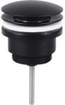 Differnz Ventil lavoar cu preaplin Push-Open 1 1/4" negru mat (30.413.17)