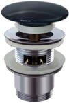 SCHÜTTE Capac supapă de scurgere cu design 1¼"x65mm, negru 98807420 (435121)
