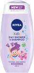 Nivea Kids Gel de dus si sampon pentru copii 2 in 1, 250 ml (490884587)