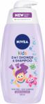 Nivea Kids Gel de duș și șampon pentru copii, 2 în 1, 500 ml