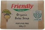 Friendly Organic Sapun pentru bebelusi Friendly Organic cu unt de shea si migdale dulci 100 g