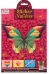 Grafix Öntapadós számok 4 minta Pillangó Moxa Szív Unikornis Ragasztó (8715427093512)
