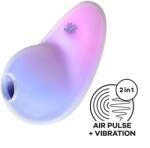 Satisfyer Stimulator Pixie Dust, 11 Moduri Suctiune, 12 Moduri Vibratii, Silicon, USB, Mov/Roz Vibrator
