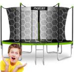 Neo-Sport Neo-Sport 12 láb/374 cm-es kerti trambulin belső hálóval és létrával