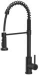 Quadron Baterie bucatarie cu dus extractibil Quadron Pop Alice finisaj negru carbon (52138BLM)