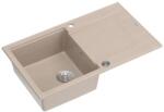 Quadron Chiuveta compozit incastrata Quadron Unique Evan 111 bej - inox 86x50 cm (HCQE8650U2_BS_P2O) Chiuveta