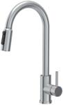 Quadron Baterie bucatarie cu dus extractibil Quadron Pop Cindy finisaj inox periat (52140BS)