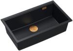 Quadron Chiuveta compozit incastrata Quadron Logan 110 negru carbon - cupru 76x44 cm (HQD7644U7_PVDC1_I) Chiuveta