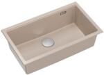 Quadron Chiuveta compozit incastrata Quadron Logan 110 bej - inox 76x44 cm (HQD7644U2_BS_I) Chiuveta