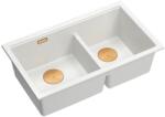 Quadron Chiuveta compozit incastrata Quadron Logan 120 alb - cupru 76x45 cm (HQL7645U1_PVDC1_I) Chiuveta