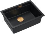 Quadron Chiuveta compozit sub blat Quadron Logan 100 negru carbon - cupru 56x45 cm (HQJ6045U7_PVDC1_U) Chiuveta