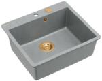 Quadron Chiuveta compozit Quadron Unique Morgan 110 gri - cupru 57x50 cm (HB8304U5-FM_C1_P2O) Chiuveta