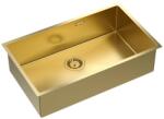Quadron Chiuveta inox sub blat Quadron Unique Anthony 80 finisaj auriu 74x44 cm (MF7444PVDBSG1) Chiuveta