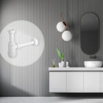 Rea Sifon pentru lavoar Rea HC2 alb mat (5036484500113)