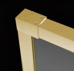 Radaway Zuhanykabin alkatrész, Radaway U toldóprofil Idea KDJ S1 arany fixfal szett