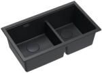 Quadron Chiuveta compozit sub blat Quadron Logan 120 negru pure carbon 76x45 cm (HQL7645U7_BLM_U) Chiuveta