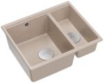 Quadron Chiuveta compozit incastrata Quadron Logan 150 bej - inox 56x46 cm (HCQL5646U2-BS_I) Chiuveta