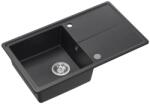 Quadron Chiuveta compozit incastrata Quadron Pop Tony 111 negru punctat 78x45 cm (HTO7845CZK) Chiuveta