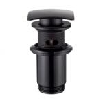 Invena Ventil lavoar Click-Clack Invena alama negru mat capac patrat (SC-B1-139-L)