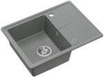 Quadron Chiuveta compozit incastrata Quadron Pop Tony 116 gri 60x45 cm (HTO6045SZK) Chiuveta