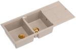 Quadron Chiuveta compozit incastrata Quadron Unique Evan 121 bej - cupru 116x50 cm (HQE11650U2_PVDC1_P2O) Chiuveta