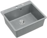 Quadron Chiuveta compozit Quadron Unique Morgan 110 gri - inox 57x50 cm (HB8304U5-FM_BS_P2O) Chiuveta