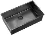 Quadron Chiuveta inox sub blat Quadron Unique Anthony 80 finisaj grafit 74x44 cm (MF7444PVDBST1) Chiuveta