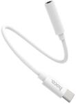 hoco. LS30 Audió Adapter Kábel 3.5mm Jack Aljzat-Type-C Fehér