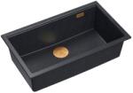 Quadron Chiuveta compozit sub blat Quadron Logan 110 negru diamant - cupru 76x44 cm (HQD7644U8_PVDC1_U) Chiuveta