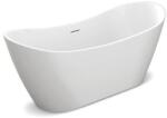 Rune Cada freestanding Rune Runolf acril alb lucios 160x78 cm (5940541335146)