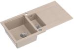 Quadron Chiuveta compozit incastrata Quadron Unique Evan 156 bej - inox 100x50 cm (HQE510050U2_BS_P2O) Chiuveta