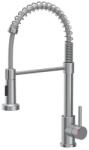 Quadron Baterie bucatarie cu dus extractibil Quadron Pop Salma finisaj inox periat (52137BS)