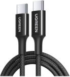 UGREEN CABLU alimentare si date Ugreen, "L501", Fast Charging Data Cable pt. smartphone, USB Type-C la USB Type-C 60W / 3A, braided, 2m, negru (65245) - pcone