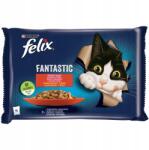 FELIX Fantastic macskaeledel Marha Csirke zselében 4 x 85 g