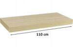  Fali polc Stilista Volato világos fa színben110cm (M31083)