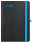 TopTimer Naptár, tervező, A5, napi, TOPTIMER, "Nero", fekete-kék (NKN021KU) - jatekotthon