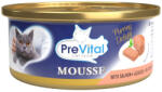 PreVital Mini Konzerv Mousse Felnőtt Macskáknak Lazaccal 85G