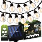 Lumileds Napelemes Kerti Fényfüzér Napelemes Izzó 20 Led 7, 5M Lánc (Lampki Wiszące Zewnętrzne Sznur łańcuch led)