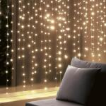 Somogyi Elektronic KIN294DWW DOT LED-es fényfüggöny, 294db melegfehér DOT LED, 2m hosszú, állófényű, adapteres tápellátás, kül- és beltéri kivitel (KIN294DWW) - patronbolt