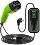 Qoltec EV töltő Elektromos autó töltő 2-in-1 Type2 Szabályozható töltőáram 3.5kW 230V LCD Hordozható 5m (52465)