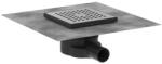 Hansgrohe RainDrain Point teljes padlólefolyó készlet 150x150, szálcsiszolt rozsdamentes acél 56248800 (56248800)